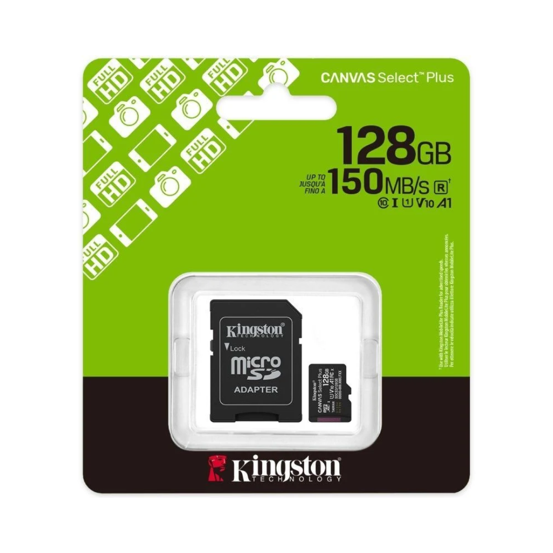 Kingston CANVAS Select Plus 128GB microSD Memory Card