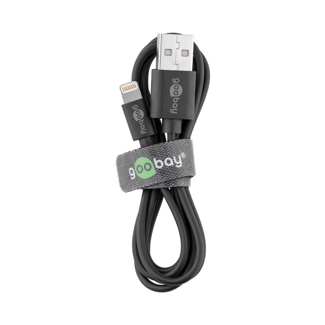 1 METER BLACK LIGHTNING CABLE