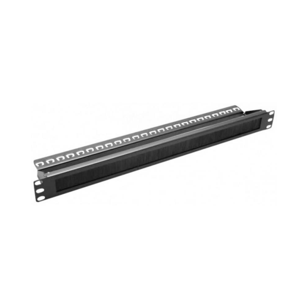 Cable Management Brush with Guide for 19" Rack