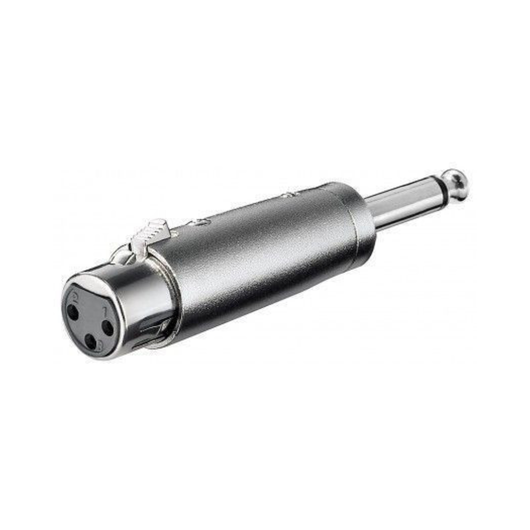 3 Pin Female XLR Connector to 6.35mm Mono Male Jack