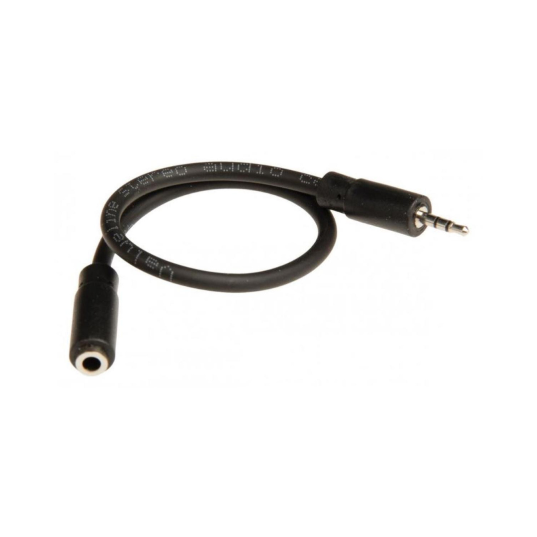 Stereo Jack Audio Adapter Cable 2.5 mm Male - 3.5 Female 0.20 m in Black Color Cables