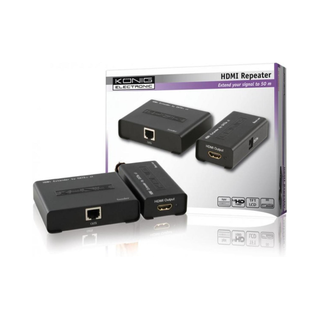 HDMI Extender via RJ45 Cable, 50m
