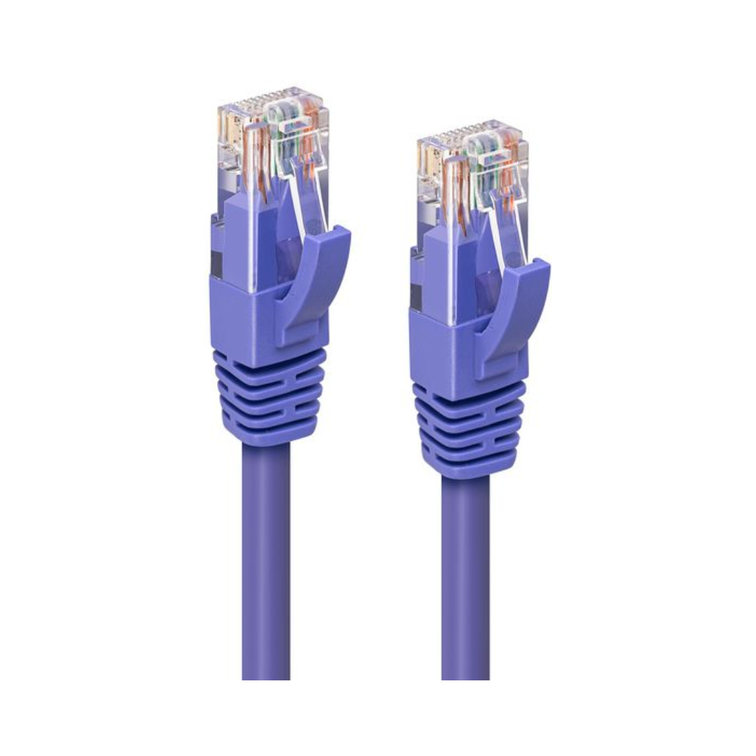 Purple LSZH CAT6A UTP Cable, 1 meter