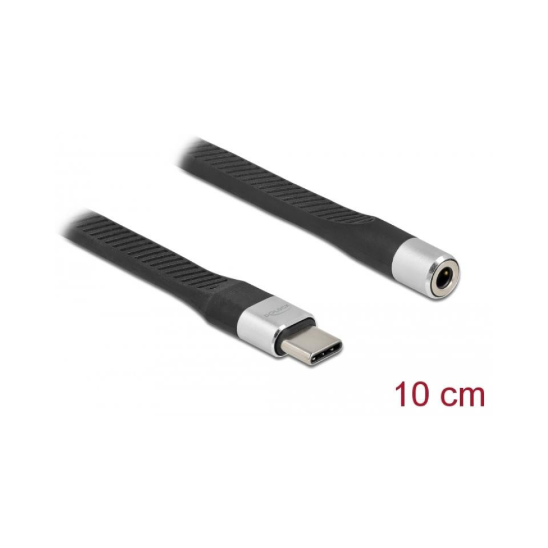 Cabo plano FPC USB tipo C para estéreo fêmea de 10 cm