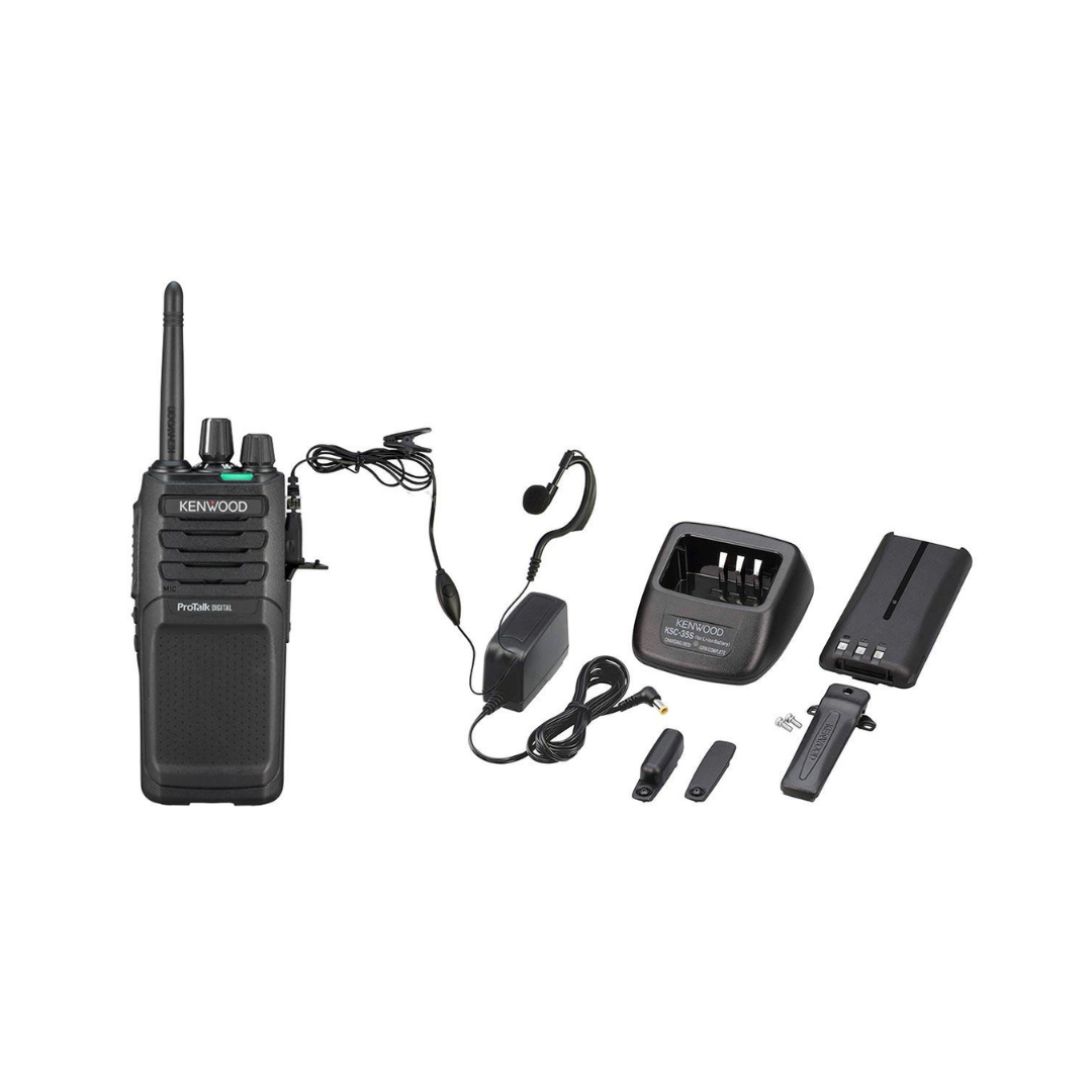 TK3701D KENWOOD Walkie-Talkie Analógico-Digital PMR446 Livre de Licença