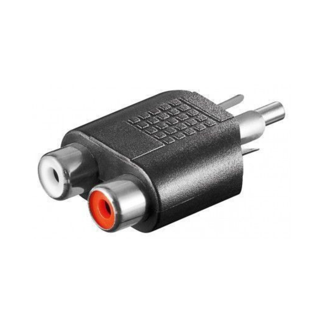 RCA Male to 2 RCA Female Adapter Audio Adapters