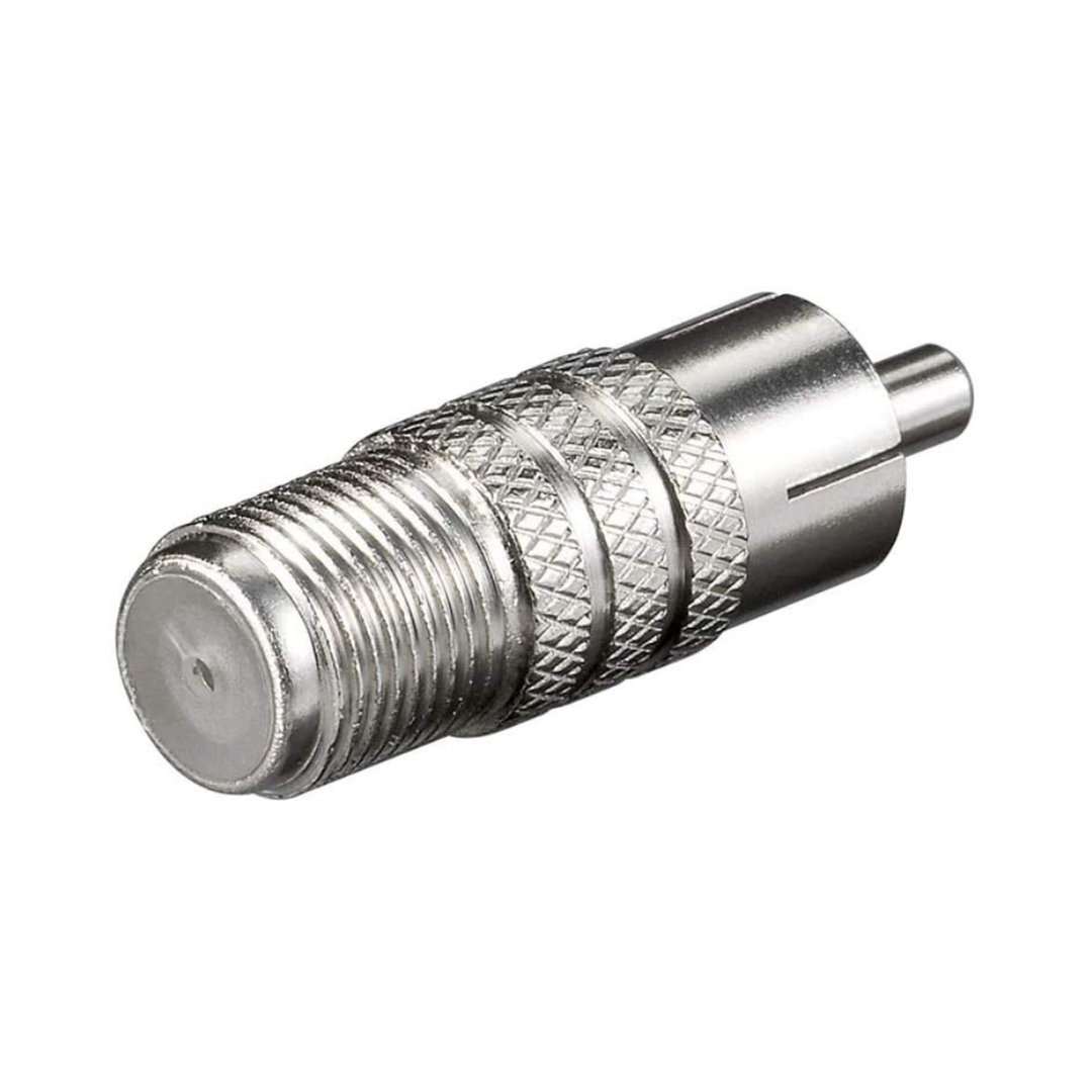 F Female to RCA Male Antenna Adapter