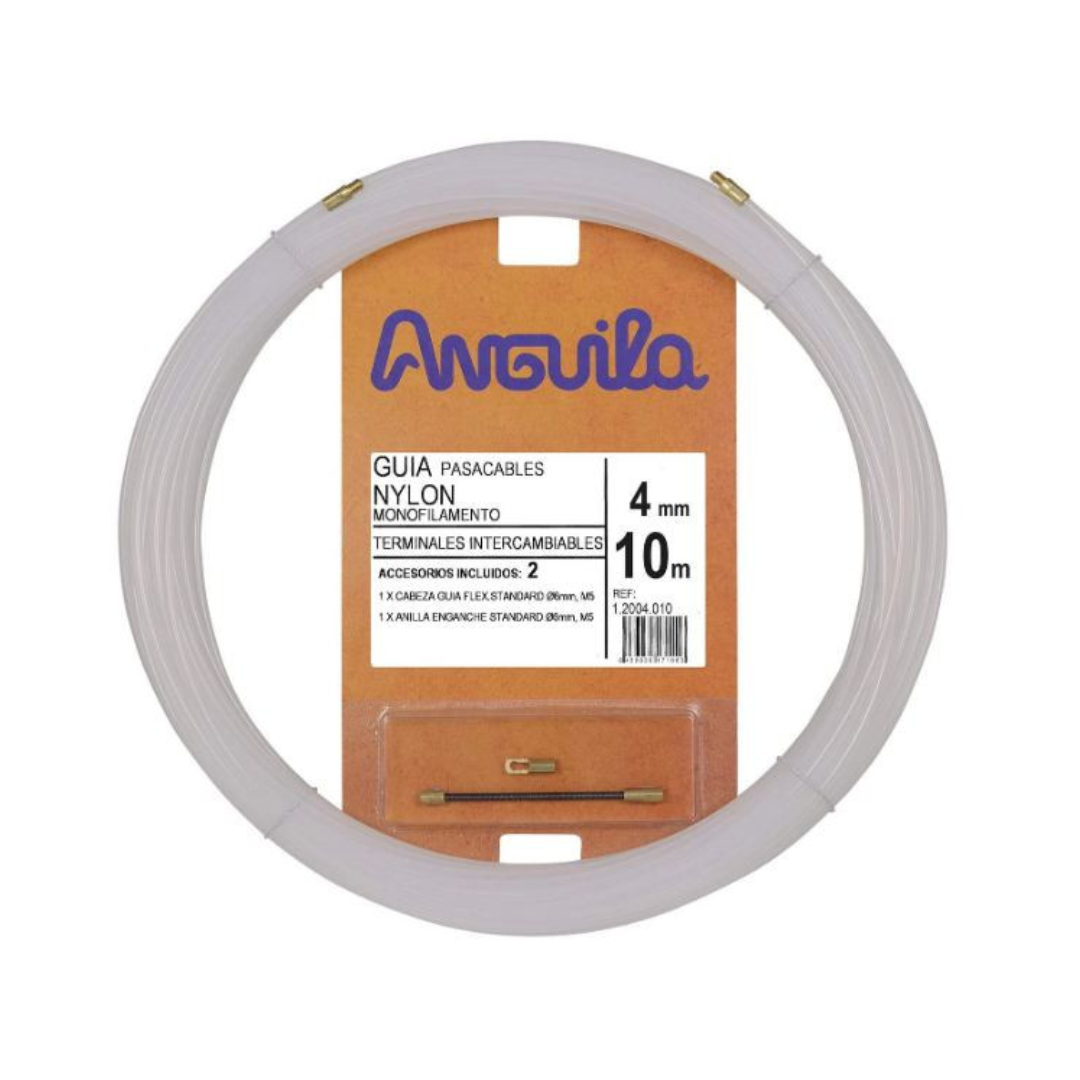 Guía Pasacables de Nylon Monofilamento con Terminales Intercambiables