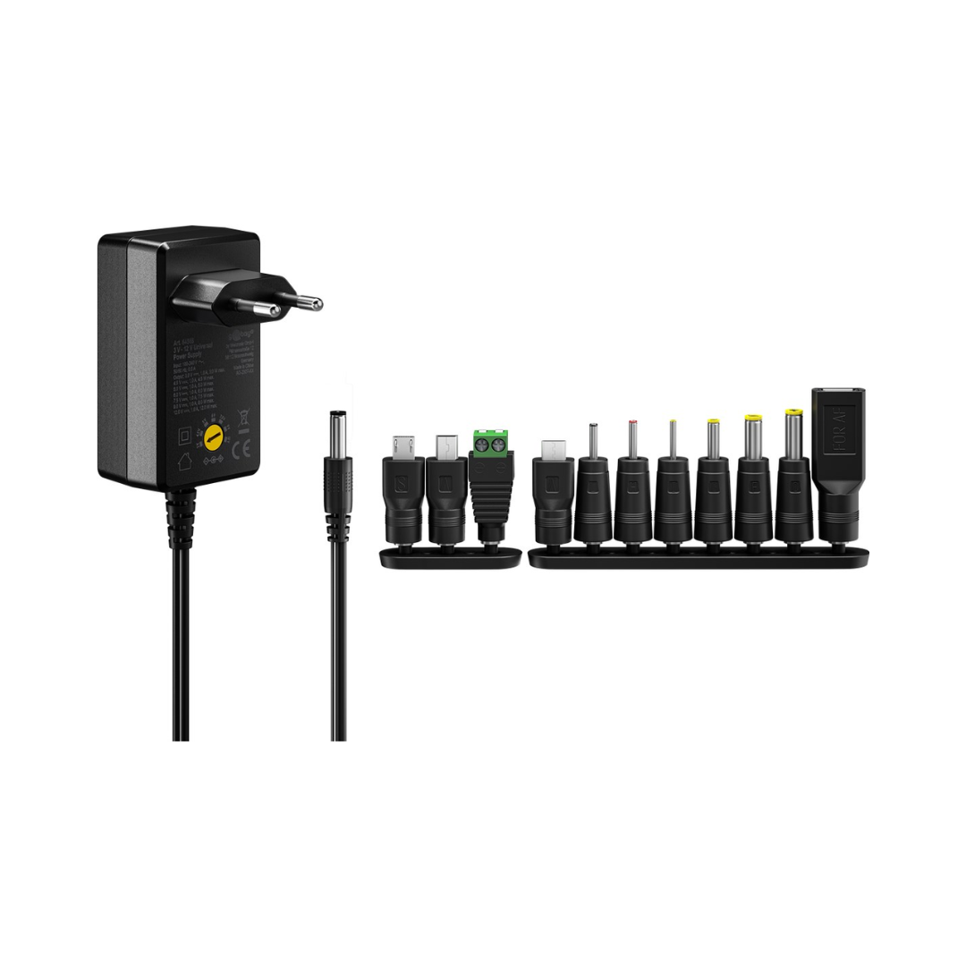 Universal Power Supply 3V - 12V, Max. 18W / 1.5A