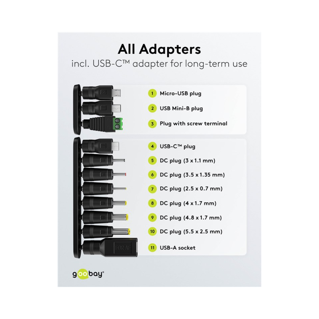 Universal Power Supply 3V - 12V, Max. 18W / 1.5A