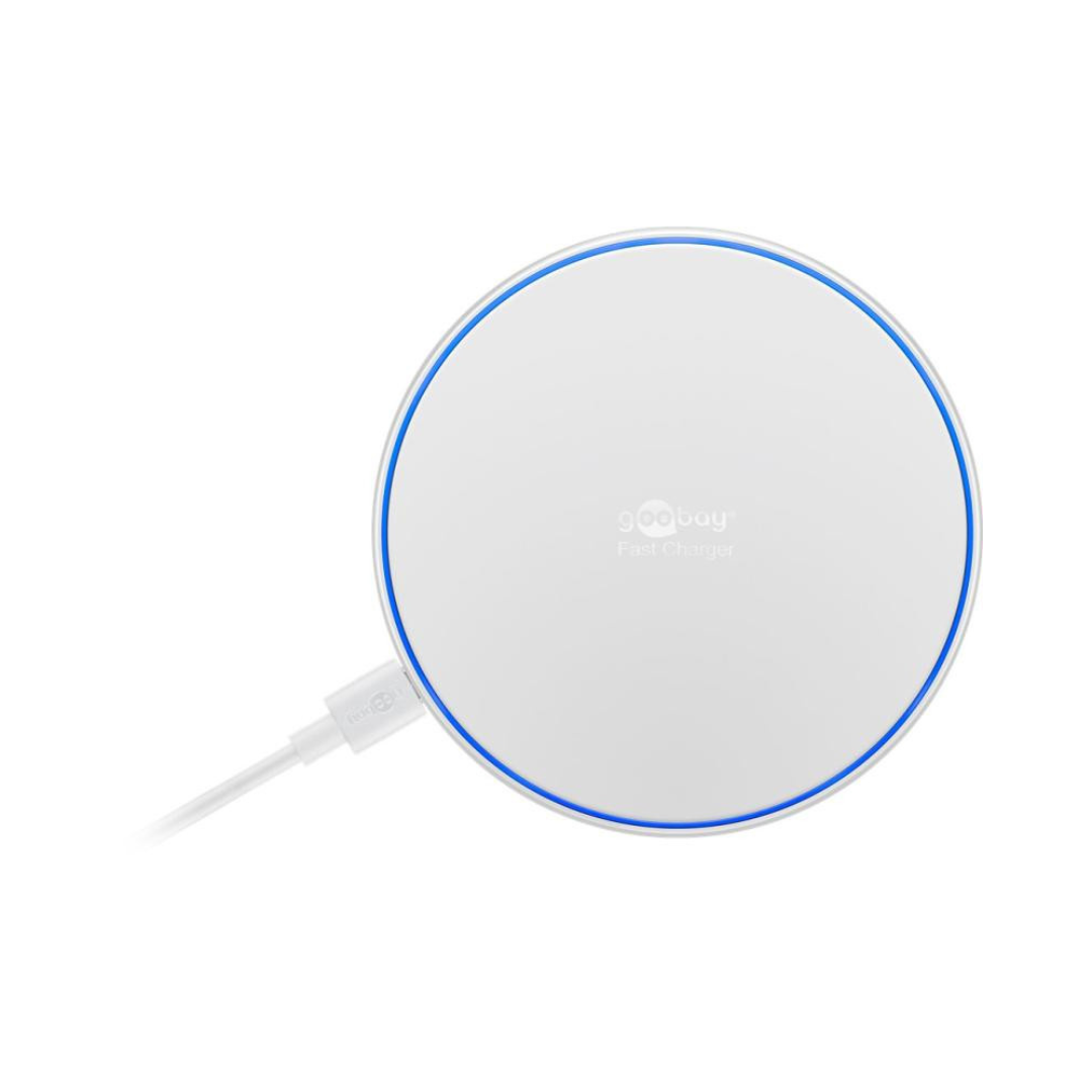 10W White Wireless Fast Charger