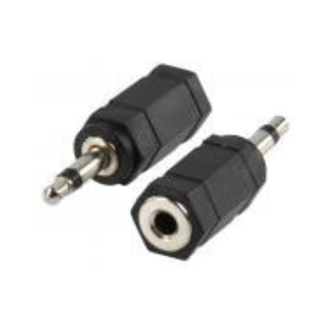 Adaptador Mini Jack Mono de 3,5 mm para Fêmea Estéreo de 3,5 mm
