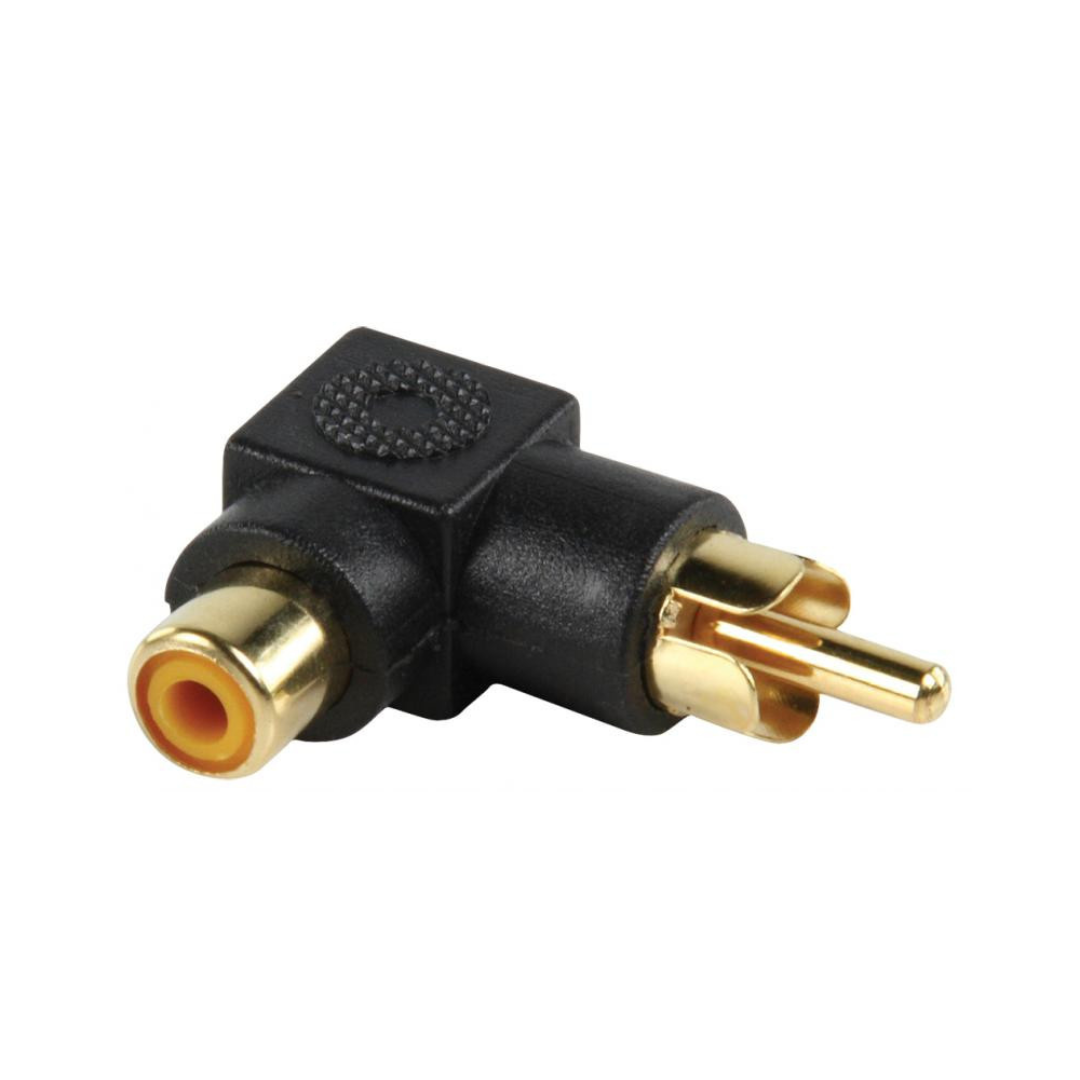 Angled RCA Male/Female Adapter