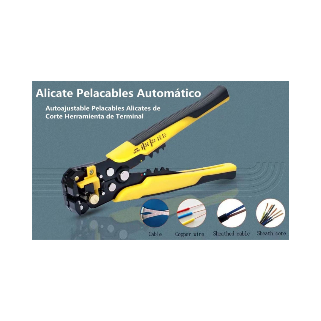 Alicate decapador de fios automático multifunções, ferramenta para decapagem de fios elétricos, alicate combinado, 24-10 AWG