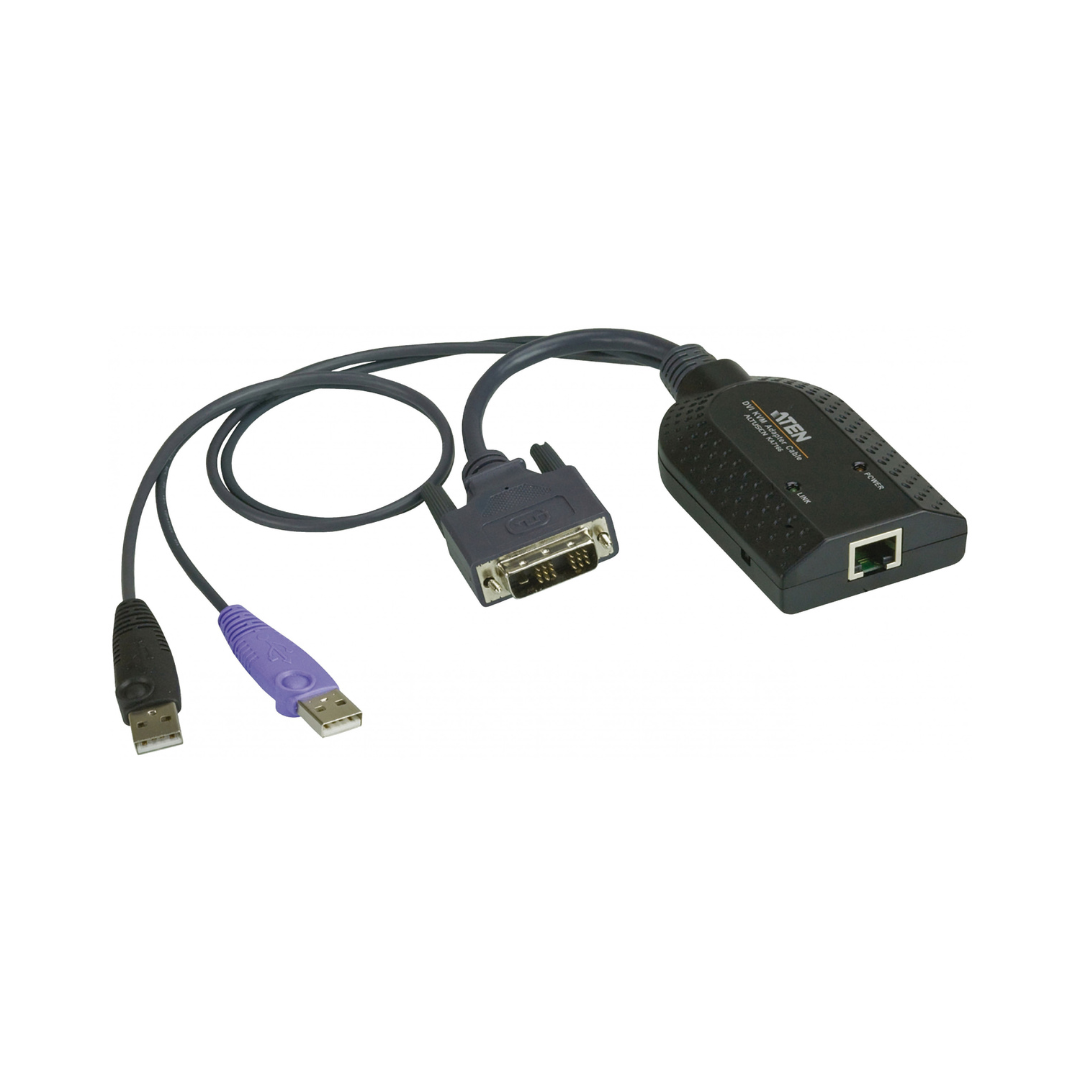 Cabo adaptador KVM DVI/USB de 0,25 m