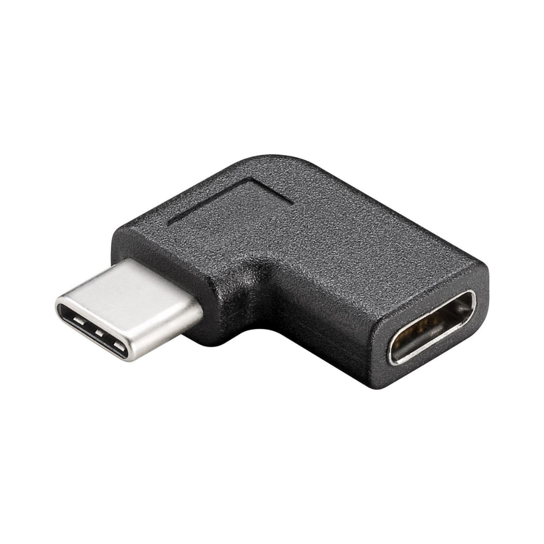 Adaptador USB-C M/H EN USB 3.1 Tipo C Cotovelo