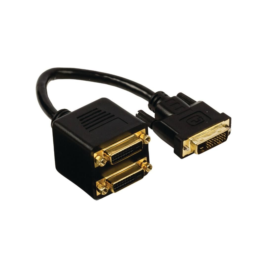 Dvi-d 24+1 M - 2x H Gold Plated Connection Cable. Cables