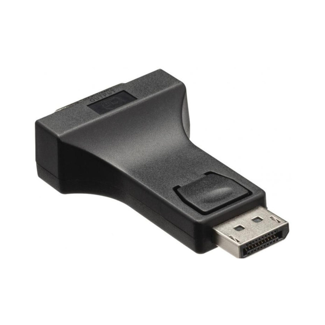 DisplayPort Adapter, DisplayPort Male – DVI Female, Black