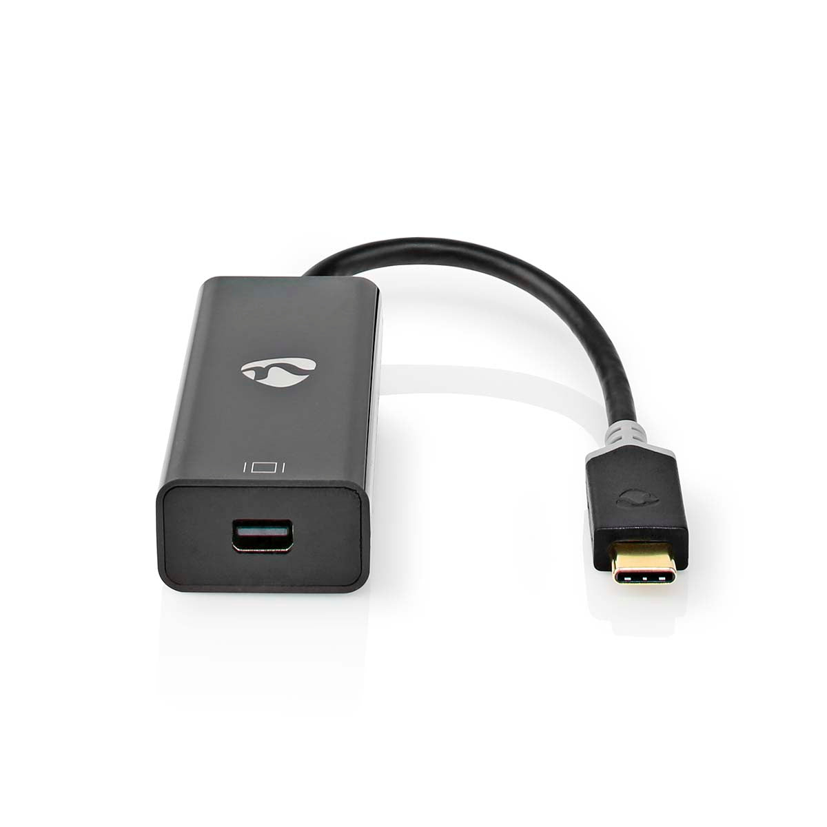 Adaptador USB-C™ para USB 3.2 Gen 1 | USB-C™ Macho | Mini DisplayPort Fêmea | 0,20 m | Redondo | Banhado a Ouro | PVC | Antracite