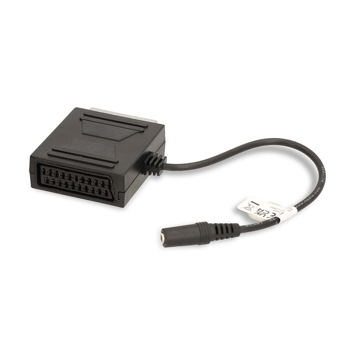 Scart Adapter | Male - Female + 3.5 mm 0.2 m Black