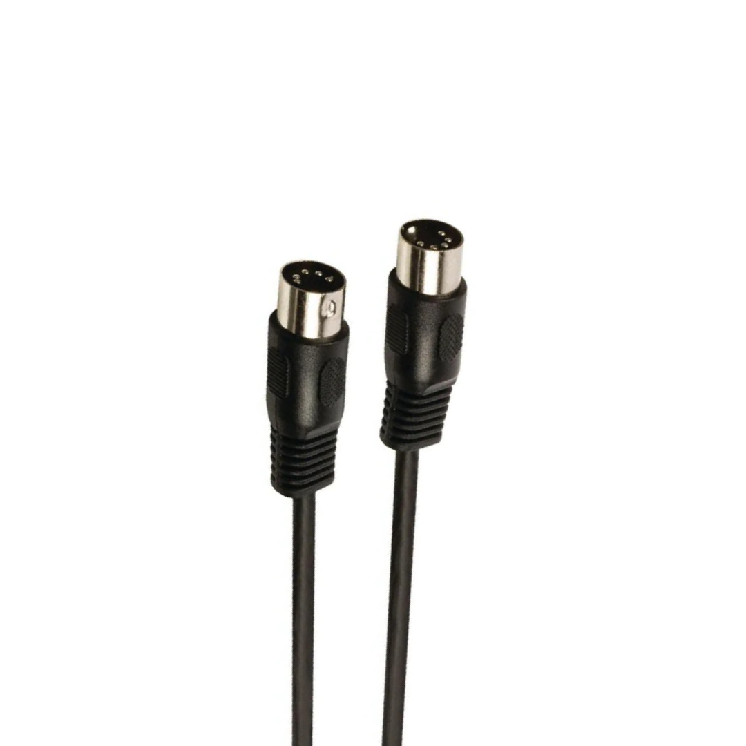 DIN-5 M/M cable of various sizes | Black