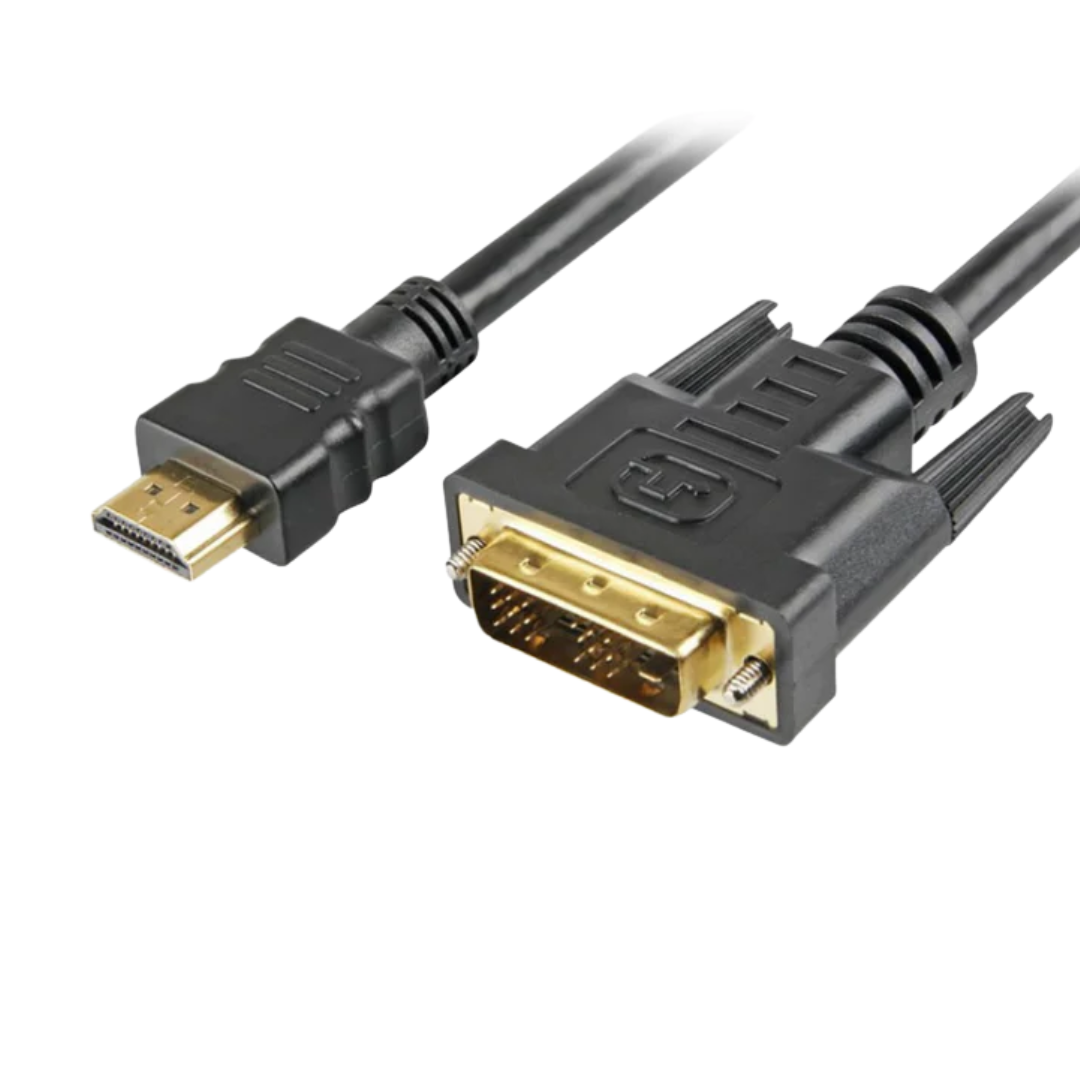 Cable Hdmi a DVI 18+1 Pins Conectores Dorados 30awg - Distintas medidas