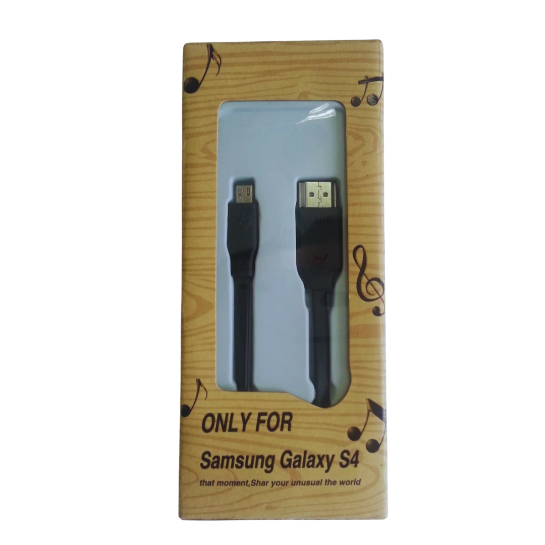 Cable MHL de 3m Plano sin Alimentacion Para Samsung S4 Cables