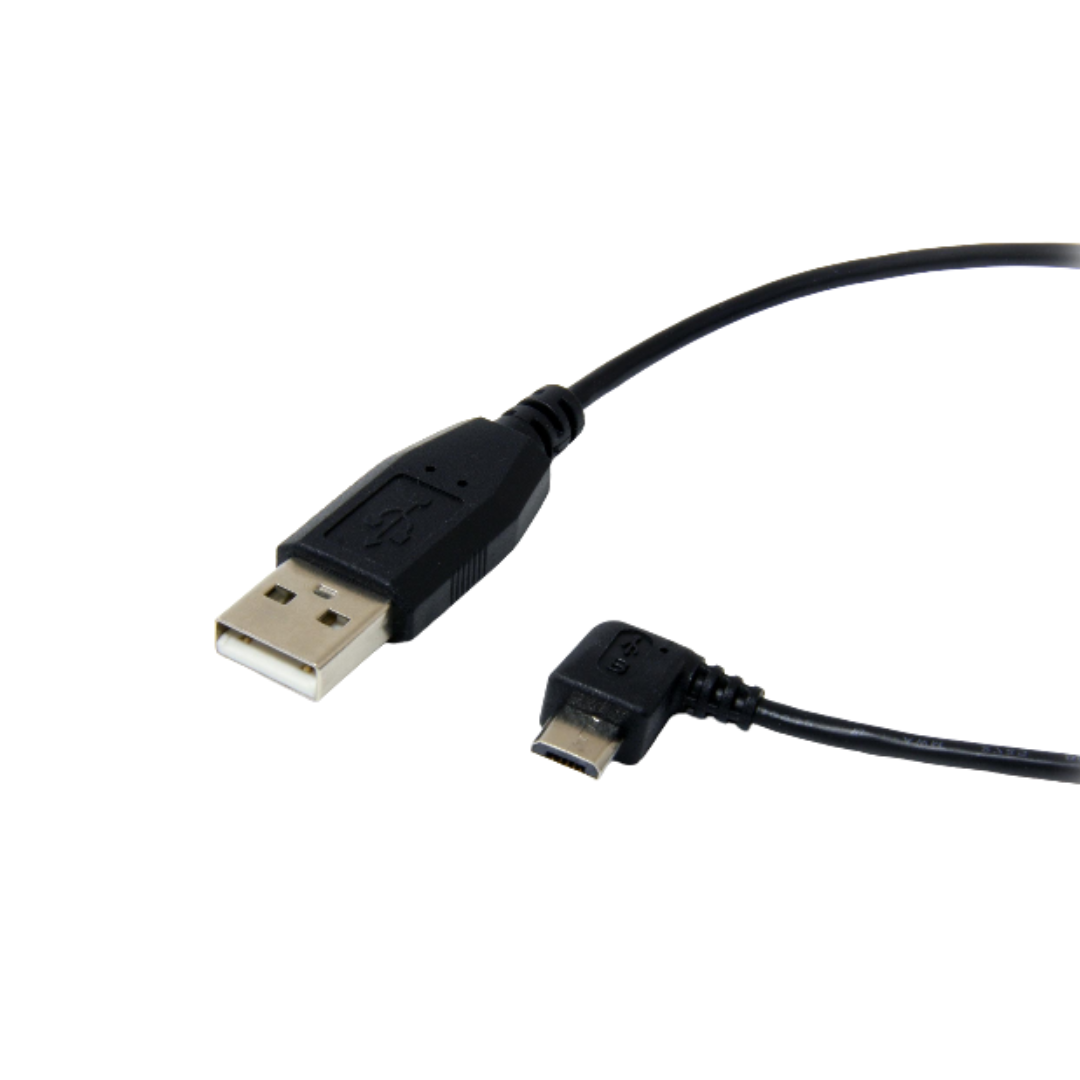 Cabo microUSB angulado para USB 270 de 1,50 m