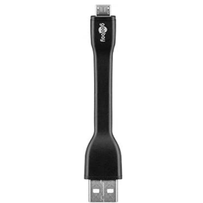 Cabo micro USB 2.0 plano de 0,1 m