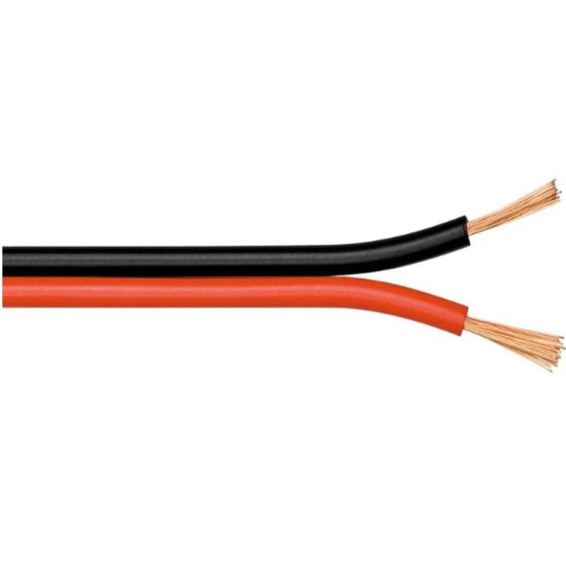 Cable de Altavoz Rojo/negro 2x2.5 mm CCA 10m