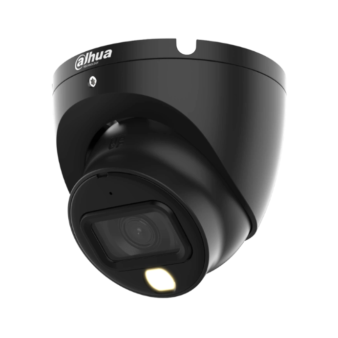 MiniDomo HDCVI 4EN1 2M 1080P Iluminación Dual LED20m/IR20m 2.8mm IP67 MIC Color negro