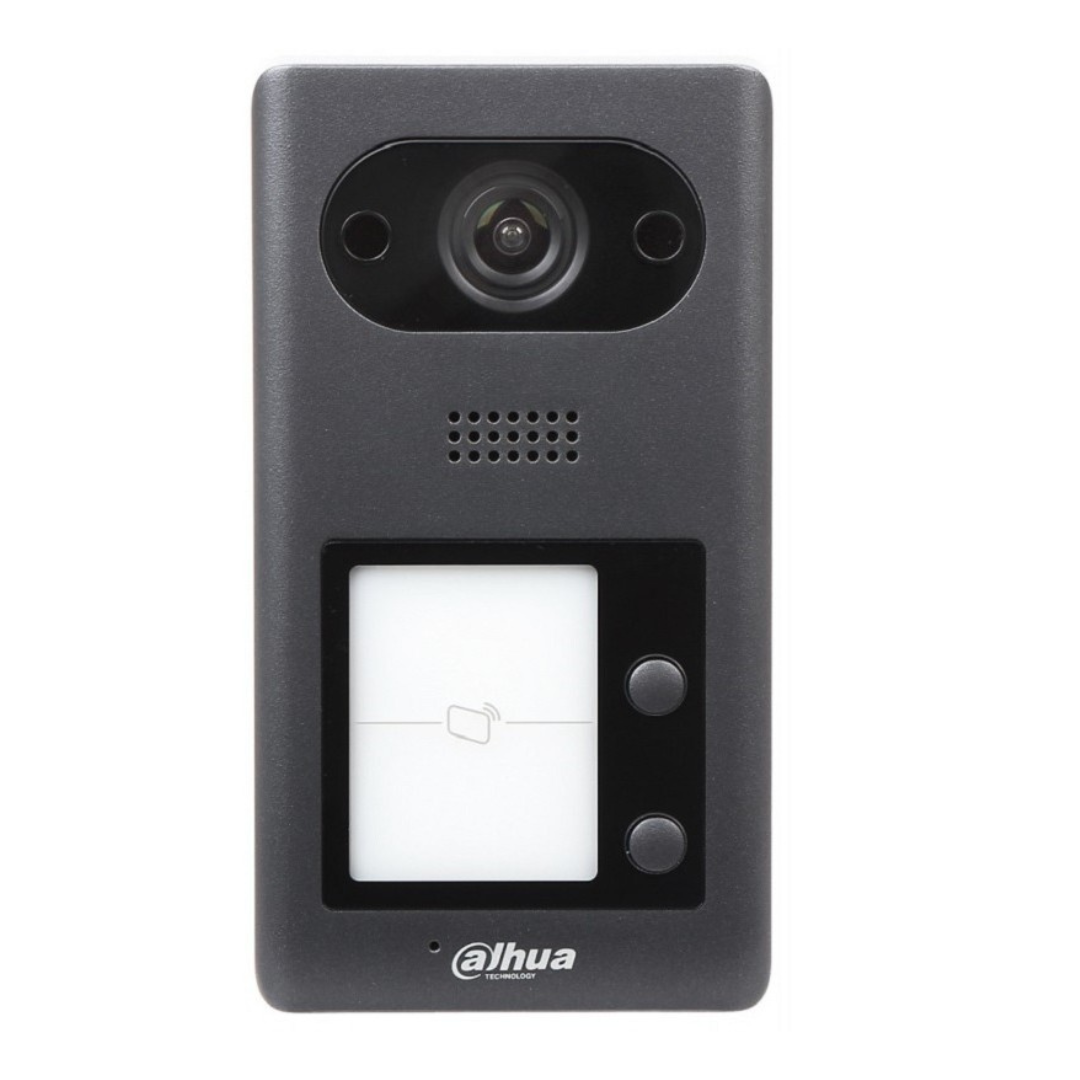 Estación Exterior de Videoportero IP 2-botones con Cámara 2MP PoE Mifare Ik08 Ip65 129º