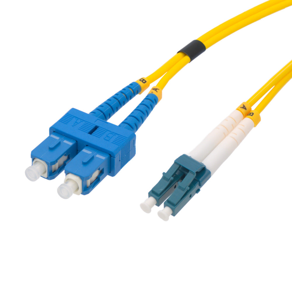 LC/UPC to SC/UPC Singlemode Duplex fiber optic cable, 2m
