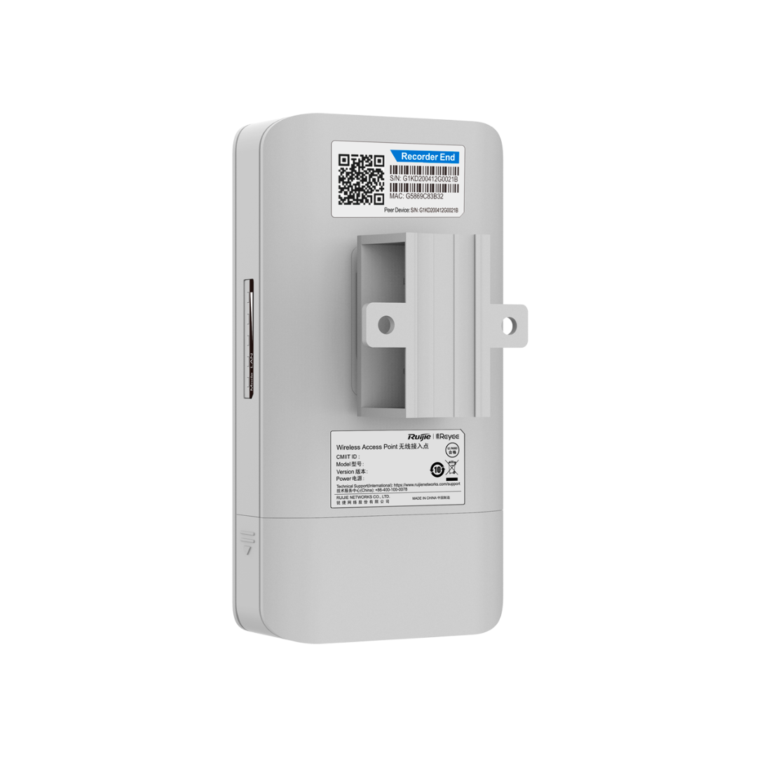 Reyee Enlace inalámbrico de hasta 500m IP55, apto para exteriores 2 unidades emparejadas