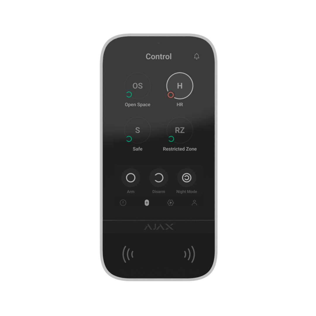 Keyboard with IPS touchscreen and RFID reader