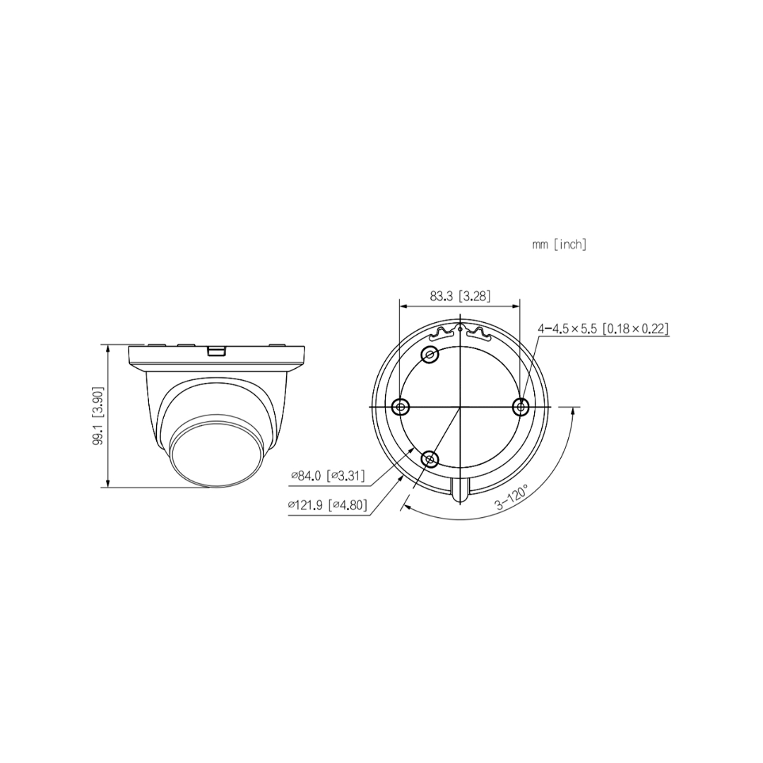 IP Dome H265 8M DN WDR Starlight IR30m 2.8mm IP67 PoE SD MIC AI
