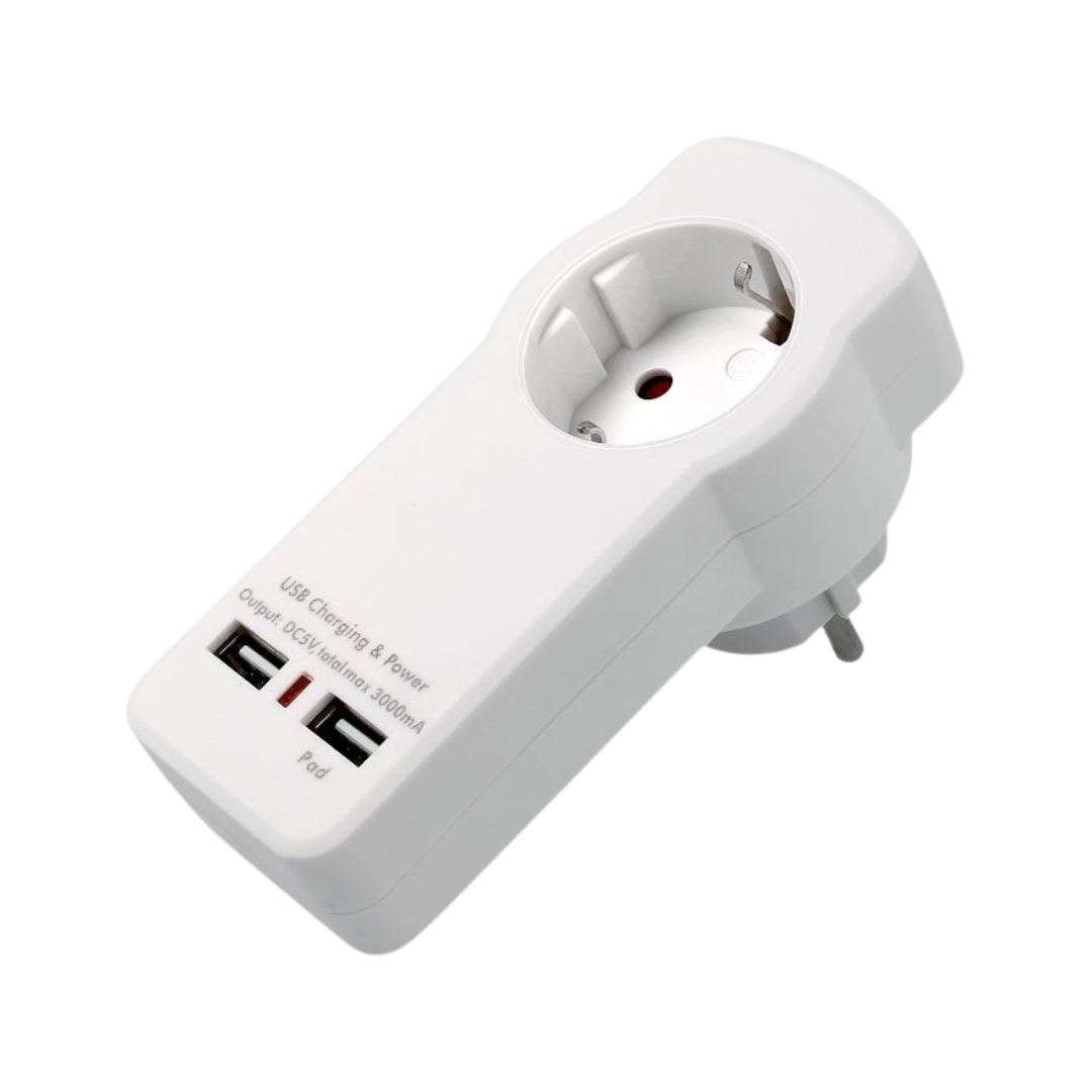 Shared 2 x USB 5V/3A charger