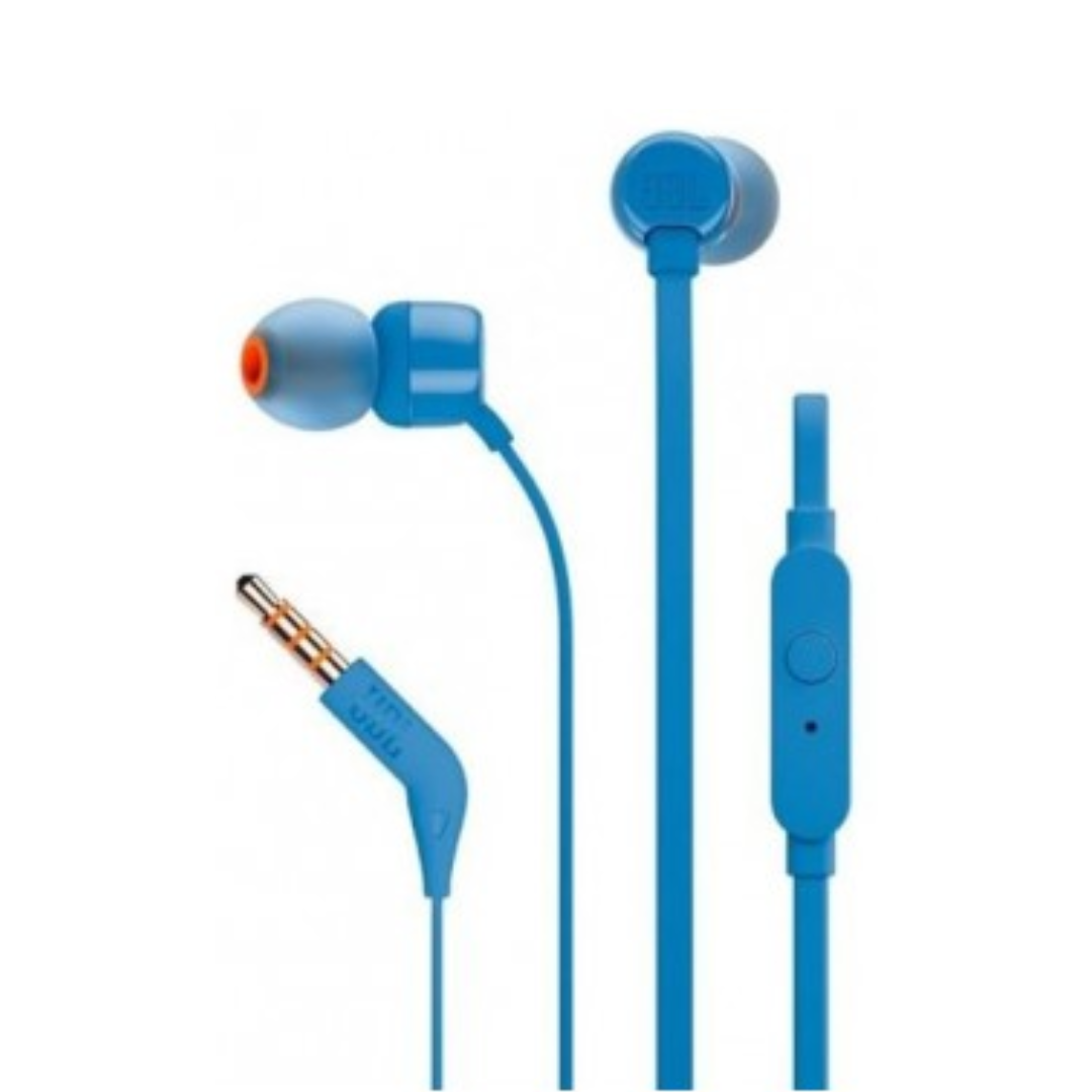 Auriculares de boton manos libres JBL, azul