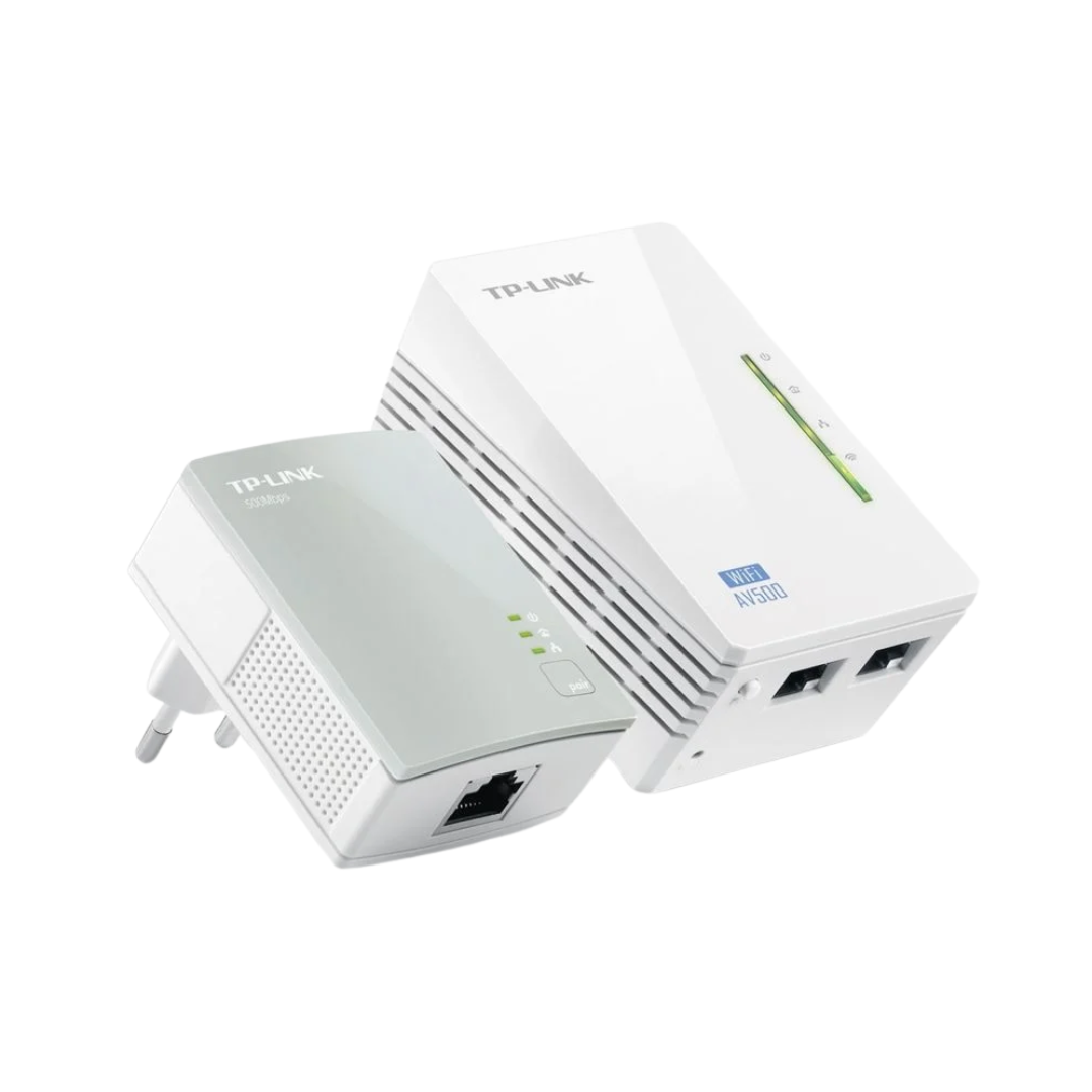 KIT - 2 Adaptadores de Comunicação por Linha de Alimentação para Soluções WiFi
