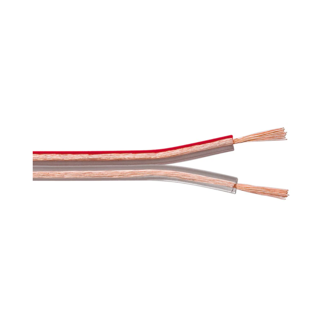 Transparent speaker cable, 100% copper, 2 x 2.5 mm² section