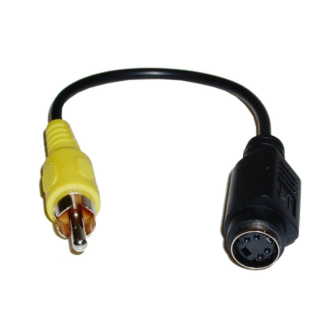 Composite Video to S-VHS Adapter (RCA-M/MiniDIN4-H)