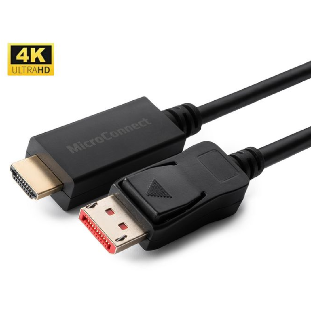 1.5m DisplayPort 4K 1.4 - HDMI 2.0 Cable