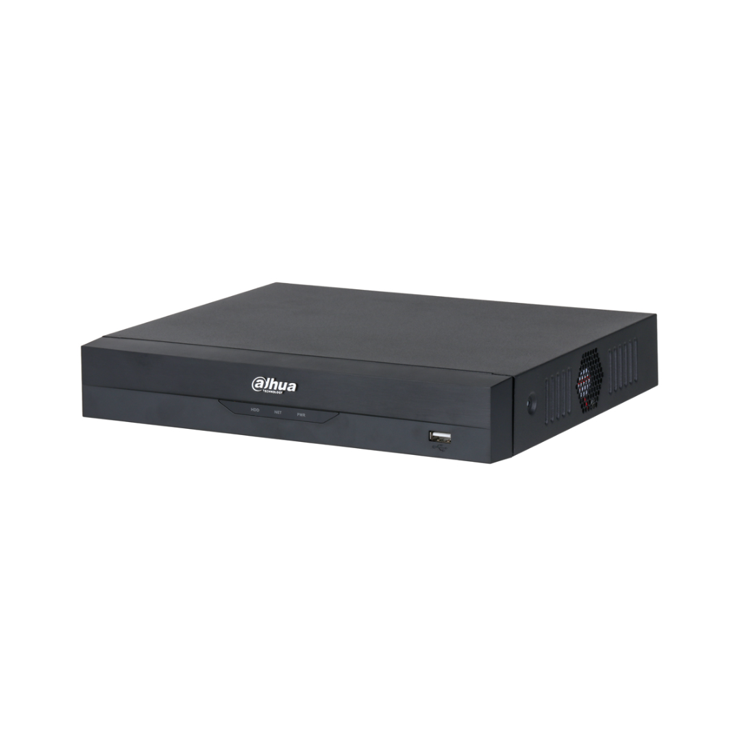 NVR 4 canais 80Mbps H265 HDMI 4PoE 1HDD IA