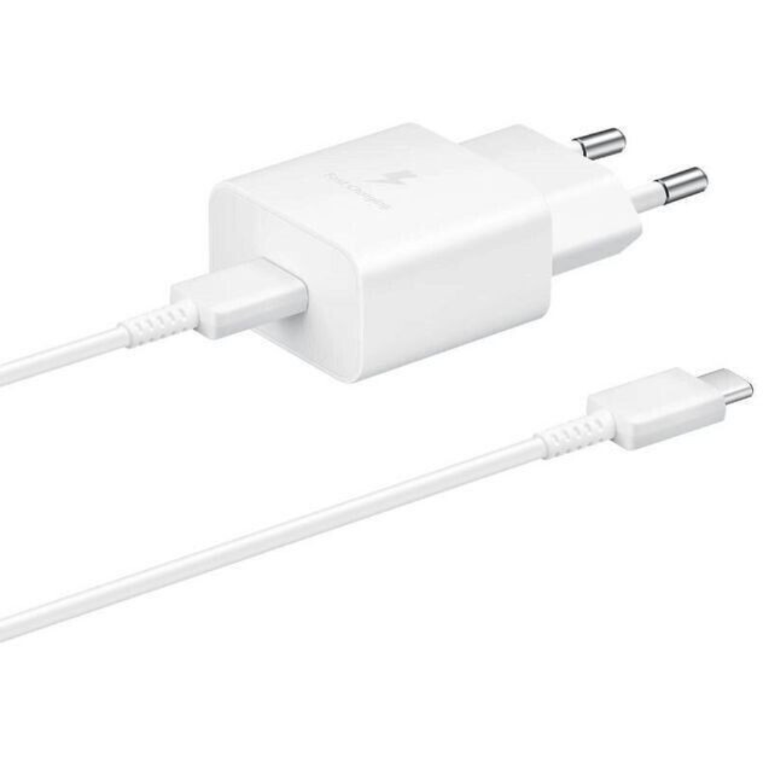 Carregador de parede Samsung de 25 W + cabo USB-C