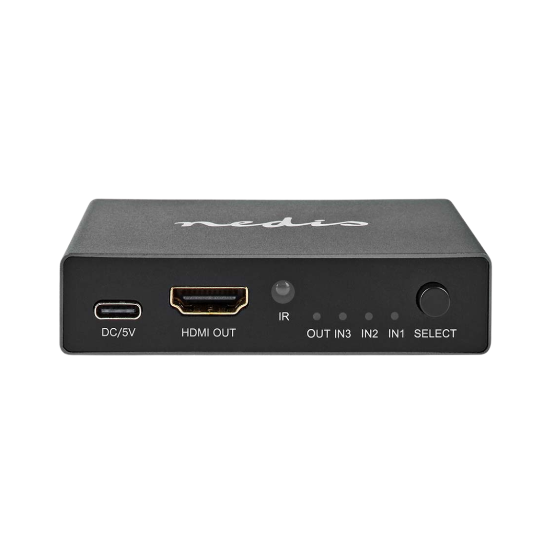 HDMI switch with 3 HDMI inputs and 1 HDMI output, 8K 60Hz 45 Gbps