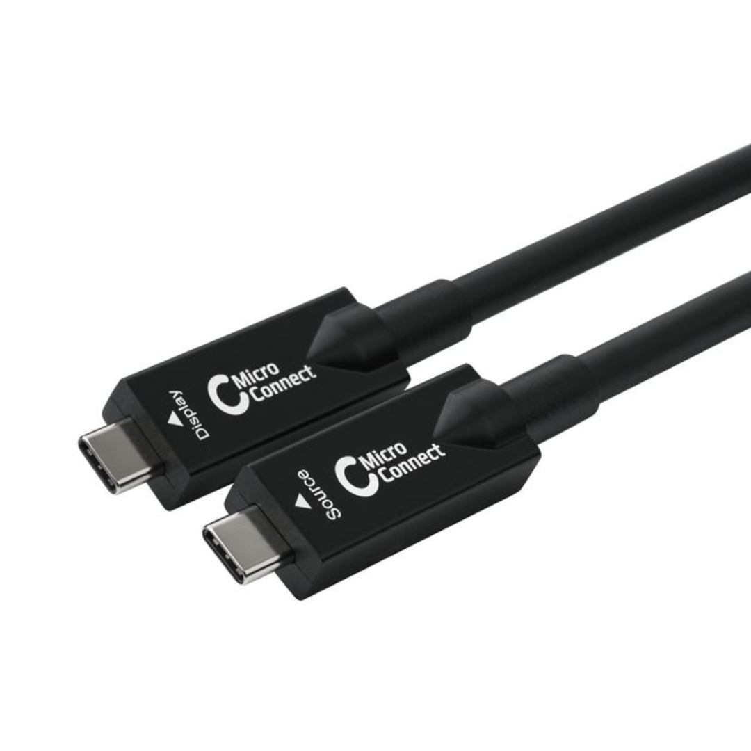 USB-C 3.2 Gen 1 Premium com Fibra Óptica, 60 W, 10 Gbps, 4K a 30 Hz, 10 m