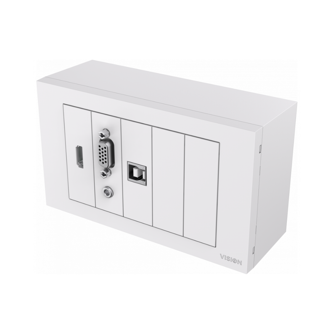 Pacote de placa frontal de montagem na parede VISION TechConnect TC3