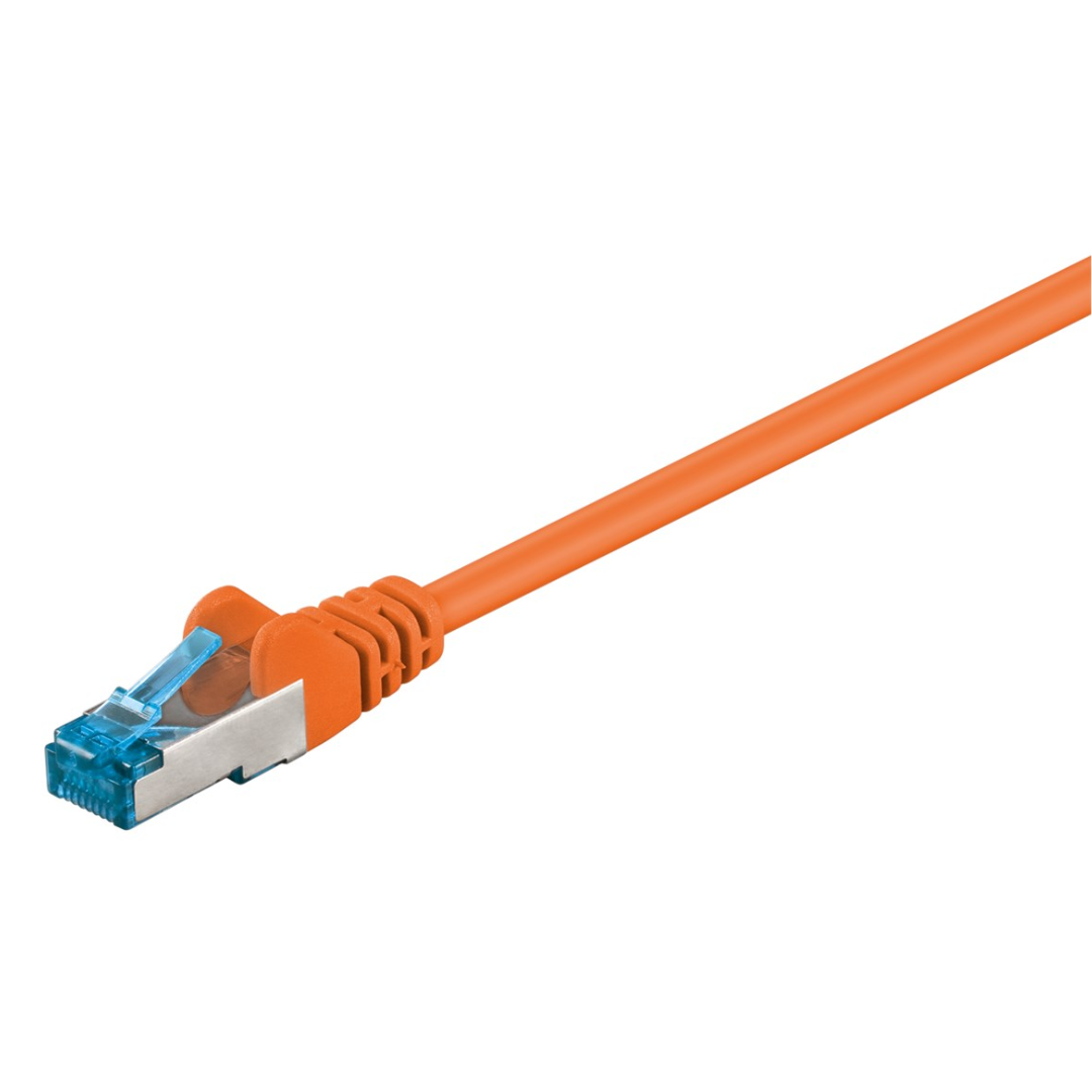 S/FTP Cat6A LSZH ORANGE patch cable 1.0 m