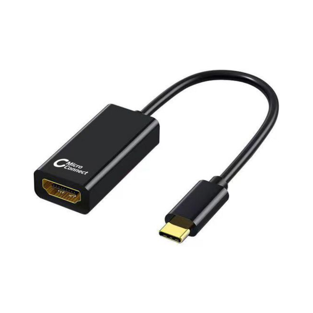 Adaptador USB-C para HDMI, design fino, 4K60Hz, 0,15m, preto