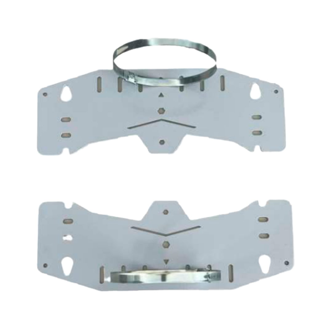 Soporte de poste y pared Rango diámetro 90-100